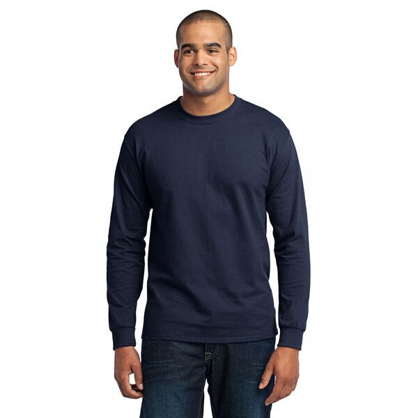 Port & Company® 50/50 Cotton/Poly Men's Long Sleeve Tee