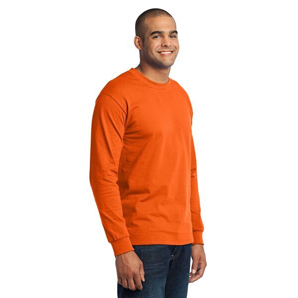 Port & Company® 50/50 Cotton/Poly Men's Long Sleeve Tee