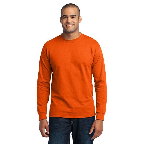 Port & Company® 50/50 Cotton/Poly Men's Long Sleeve Tee