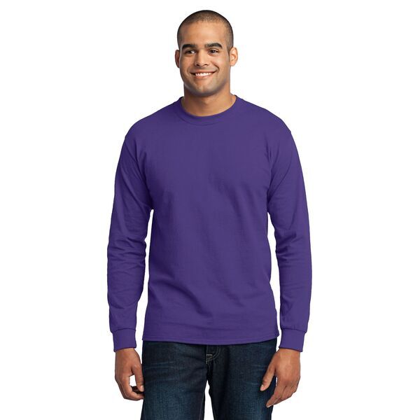 Port & Company® 50/50 Cotton/Poly Men's Long Sleeve Tee
