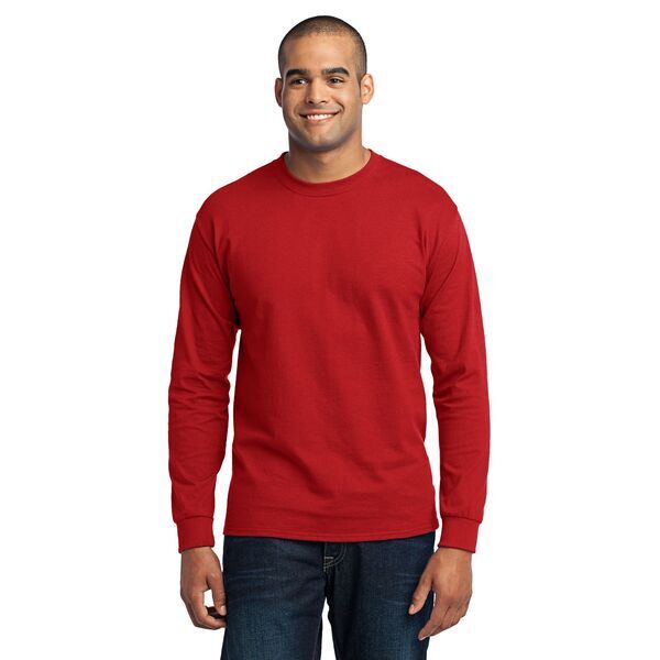 Port & Company® 50/50 Cotton/Poly Men's Long Sleeve Tee