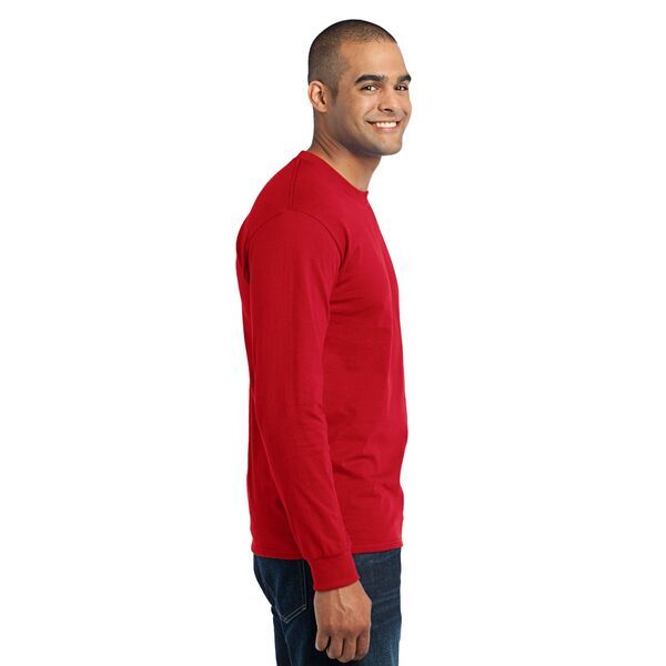 Port & Company® 50/50 Cotton/Poly Men's Long Sleeve Tee