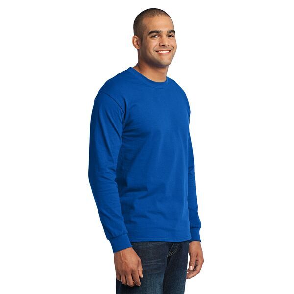 Port & Company® 50/50 Cotton/Poly Men's Long Sleeve Tee