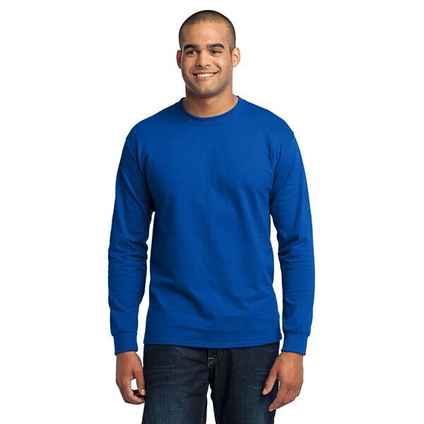 Port & Company® 50/50 Cotton/Poly Men's Long Sleeve Tee