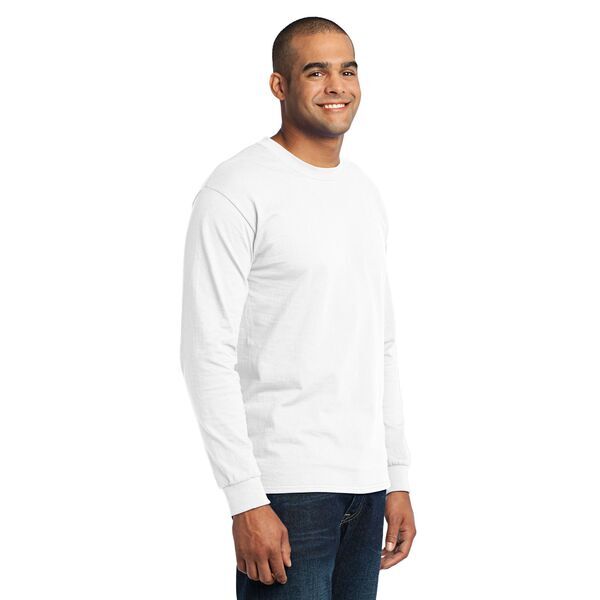 Port & Company® 50/50 Cotton/Poly Men's Long Sleeve Tee