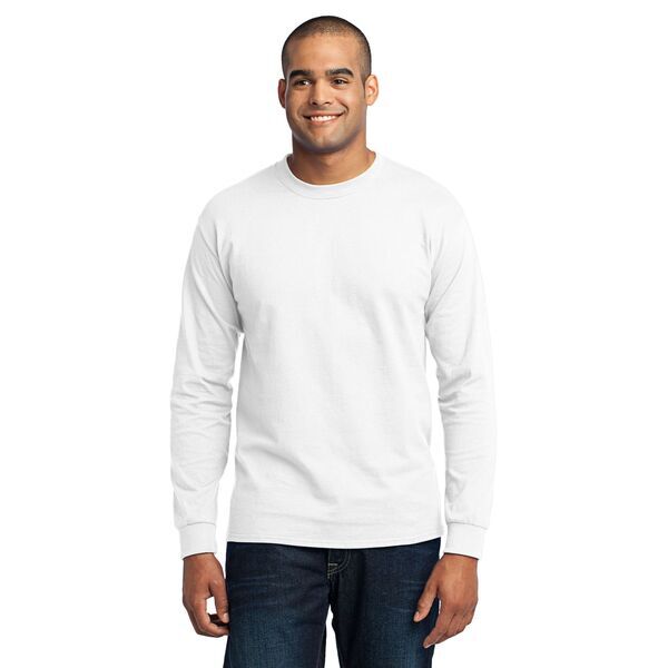 Port & Company® 50/50 Cotton/Poly Men's Long Sleeve Tee