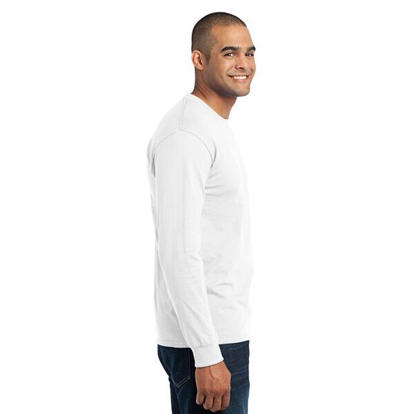Port & Company® 50/50 Cotton/Poly Men's Long Sleeve Tee