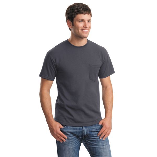 Gildan® Ultra Cotton™ 100% Cotton Men's Pocket Tee