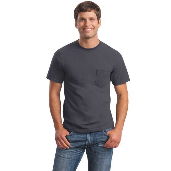 Gildan® Ultra Cotton™ 100% Cotton Men's Pocket Tee