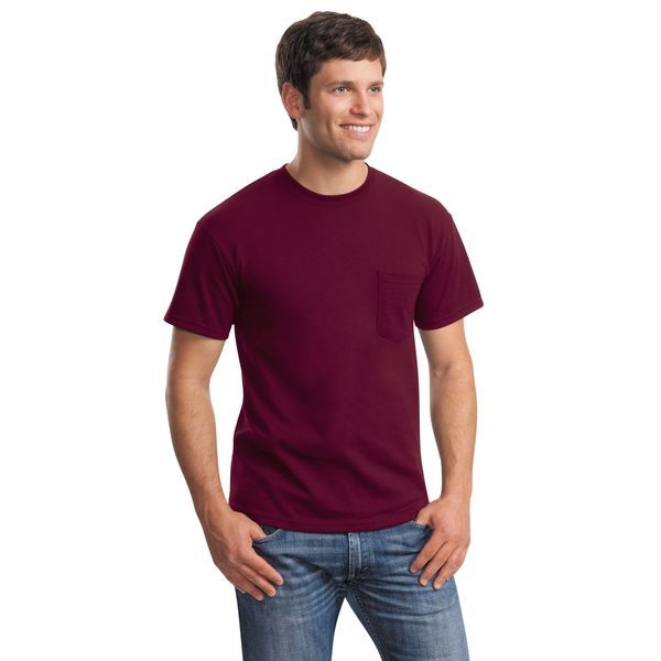 Gildan® Ultra Cotton™ 100% Cotton Men's Pocket Tee