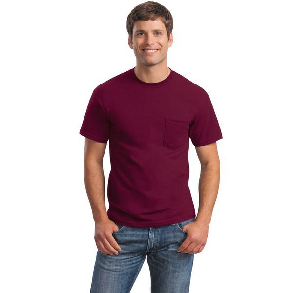 Gildan® Ultra Cotton™ 100% Cotton Men's Pocket Tee