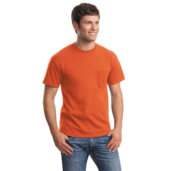 Gildan® Ultra Cotton™ 100% Cotton Men's Pocket Tee