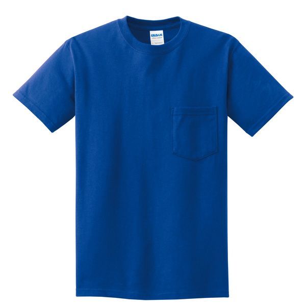 Gildan® Ultra Cotton™ 100% Cotton Men's Pocket Tee