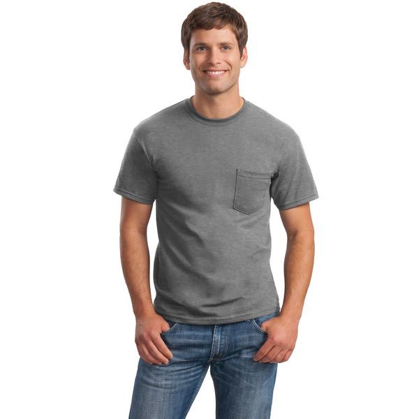 Gildan® Ultra Cotton™ 100% Cotton Men's Pocket Tee