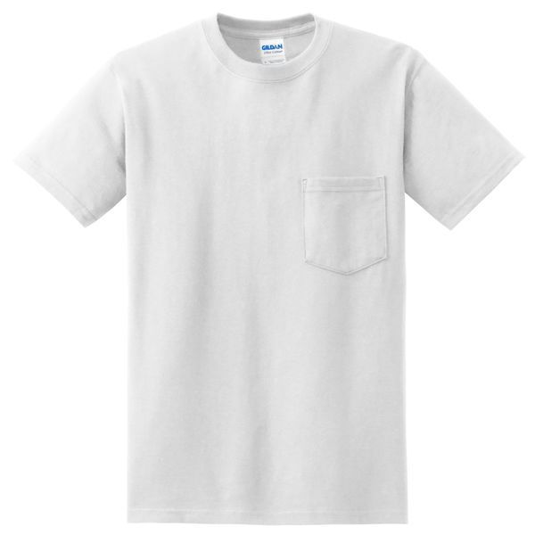 Gildan® Ultra Cotton™ 100% Cotton Men's Pocket Tee