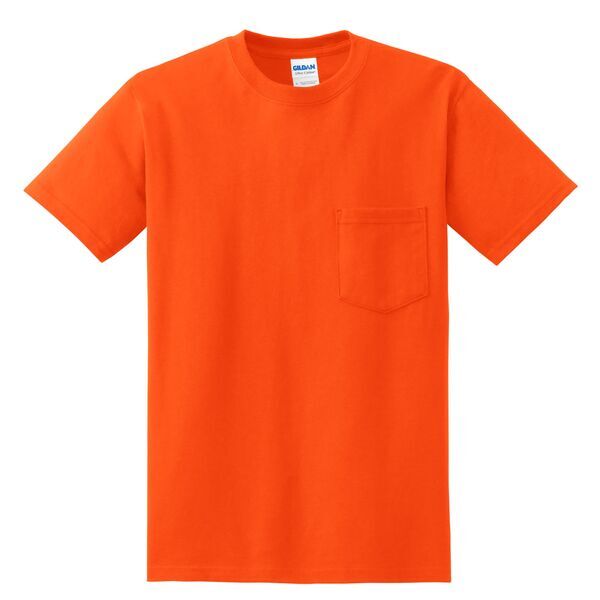Gildan® Ultra Cotton™ 50/50 Men's Pocket Tee, Safety Colors