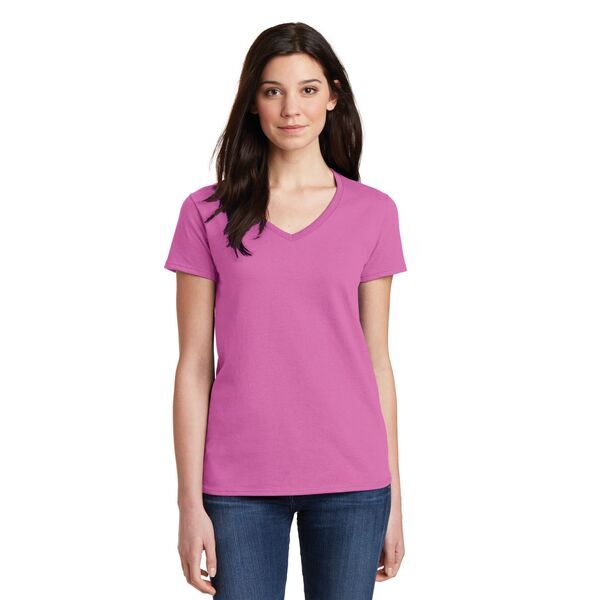 Gildan® Heavy Cotton™ 100% Cotton Ladies' V Neck Tee