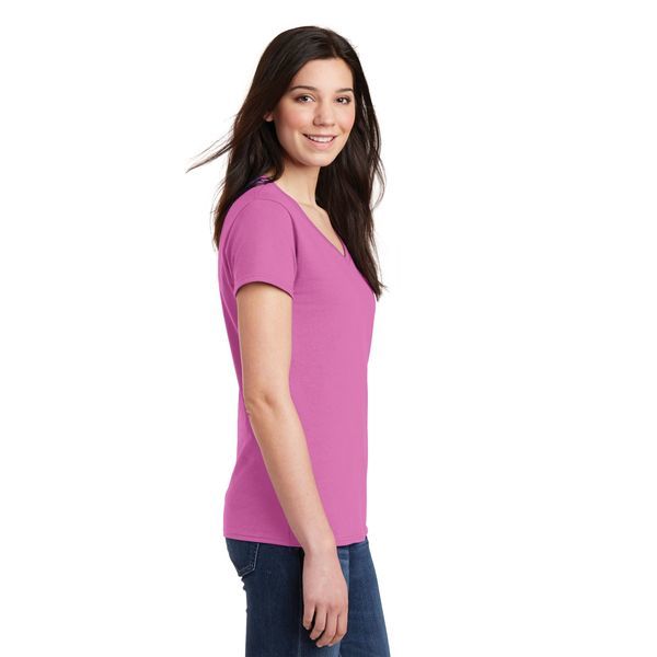 Gildan® Heavy Cotton™ 100% Cotton Ladies' V Neck Tee