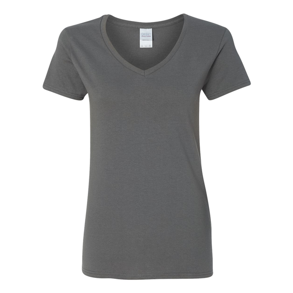 Gildan® Heavy Cotton™ 100% Cotton Ladies' V Neck Tee