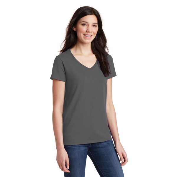 Gildan® Heavy Cotton™ 100% Cotton Ladies' V Neck Tee