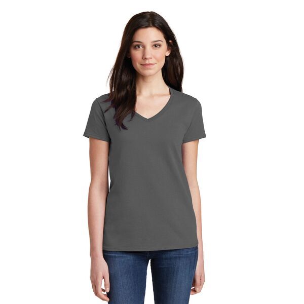 Gildan® Heavy Cotton™ 100% Cotton Ladies' V Neck Tee