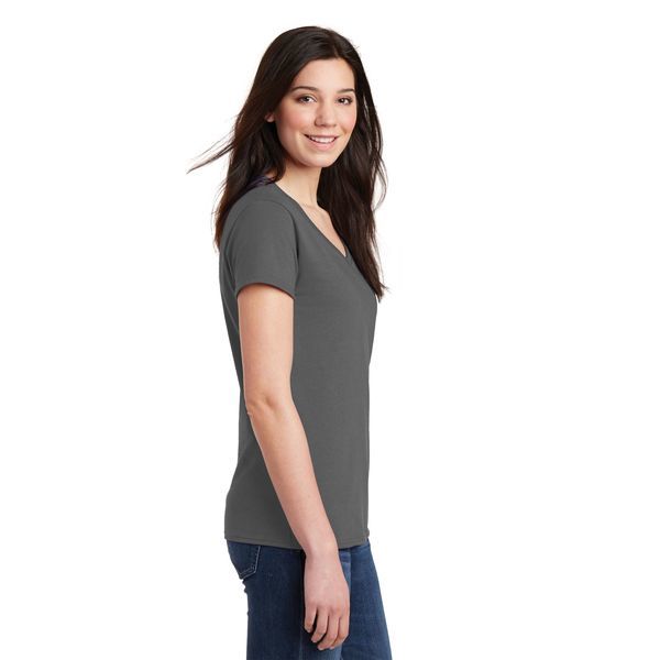 Gildan® Heavy Cotton™ 100% Cotton Ladies' V Neck Tee