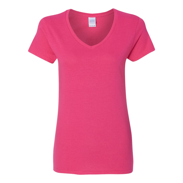 Gildan® Heavy Cotton™ 100% Cotton Ladies' V Neck Tee