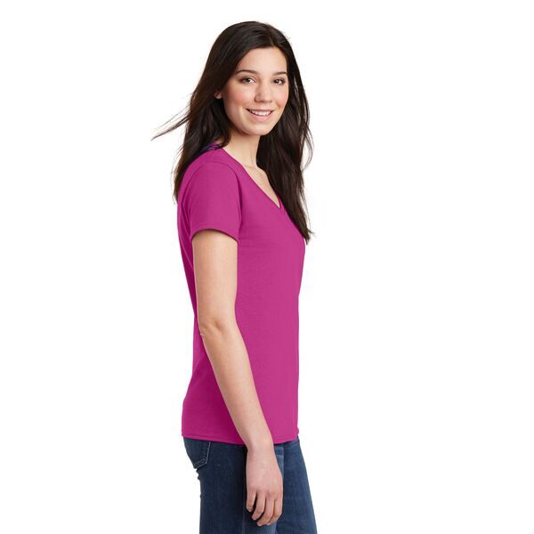 Gildan® Heavy Cotton™ 100% Cotton Ladies' V Neck Tee