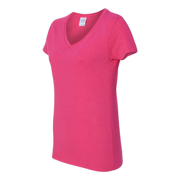 Gildan® Heavy Cotton™ 100% Cotton Ladies' V Neck Tee