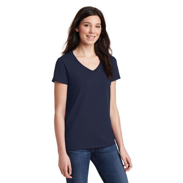 Gildan® Heavy Cotton™ 100% Cotton Ladies' V Neck Tee