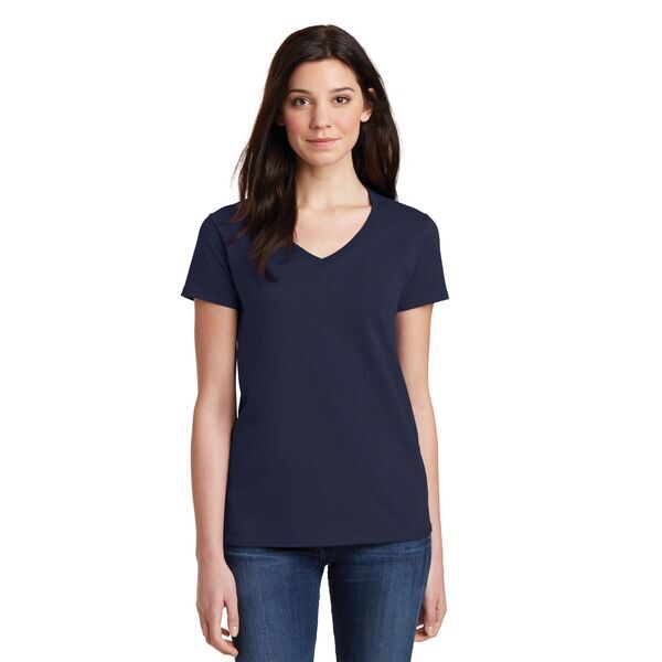 Gildan® Heavy Cotton™ 100% Cotton Ladies' V Neck Tee