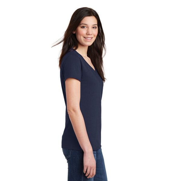 Gildan® Heavy Cotton™ 100% Cotton Ladies' V Neck Tee