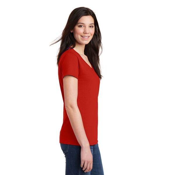 Gildan® Heavy Cotton™ 100% Cotton Ladies' V Neck Tee