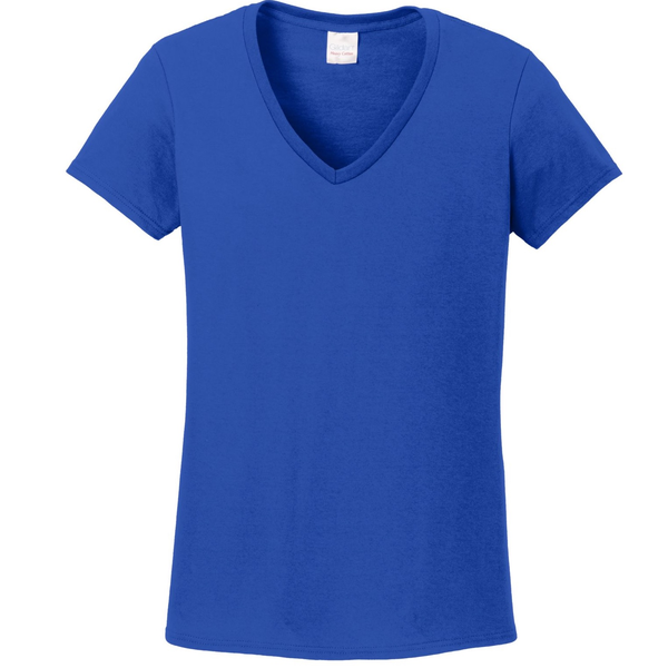 Gildan® Heavy Cotton™ 100% Cotton Ladies' V Neck Tee