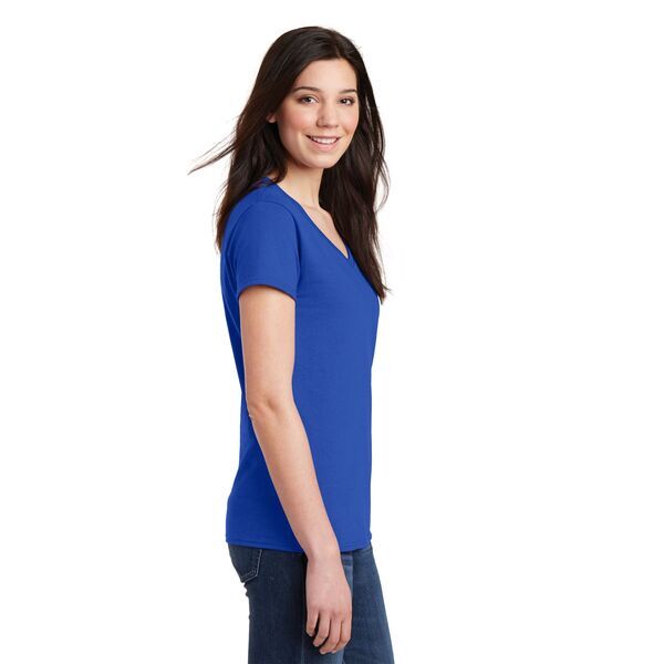 Gildan® Heavy Cotton™ 100% Cotton Ladies' V Neck Tee