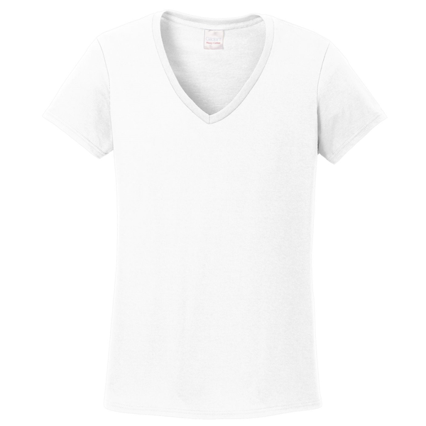 Gildan® Heavy Cotton™ 100% Cotton Ladies' V Neck Tee
