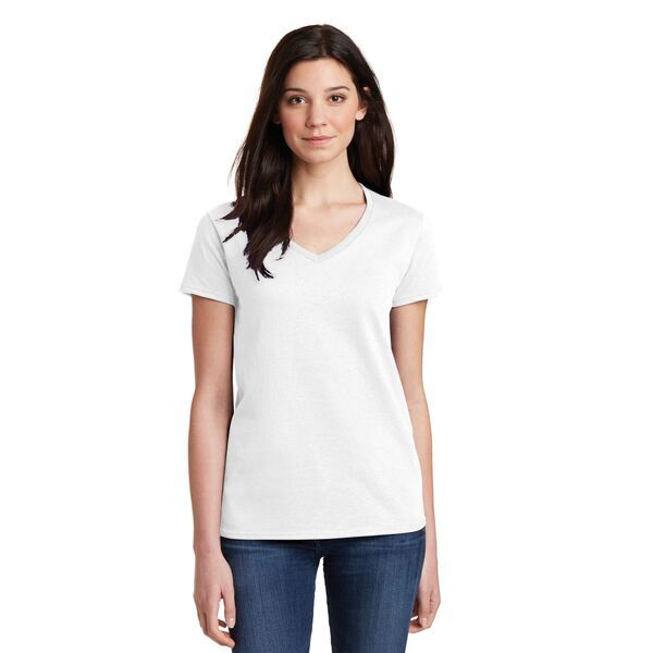 Gildan® Heavy Cotton™ 100% Cotton Ladies' V Neck Tee