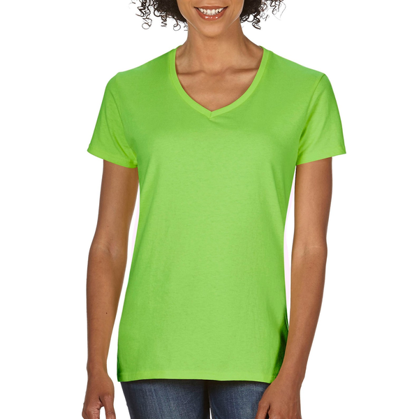 Gildan® Heavy Cotton™ 100% Cotton Ladies' V Neck Tee