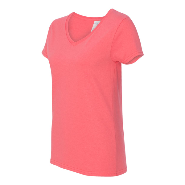 Gildan® Heavy Cotton™ 100% Cotton Ladies' V Neck Tee