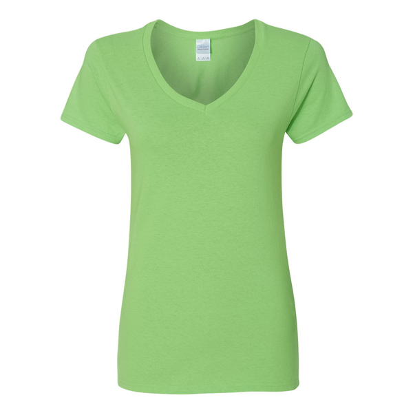 Gildan® Heavy Cotton™ 100% Cotton Ladies' V Neck Tee