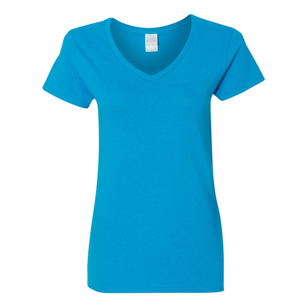 Gildan® Heavy Cotton™ 100% Cotton Ladies' V Neck Tee