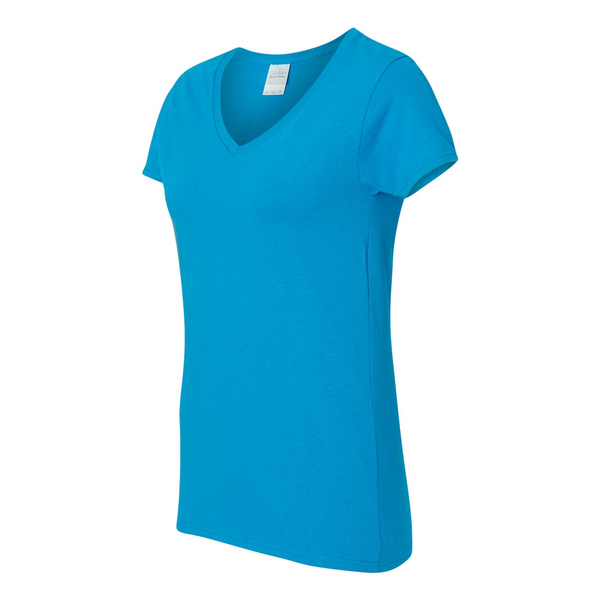 Gildan® Heavy Cotton™ 100% Cotton Ladies' V Neck Tee