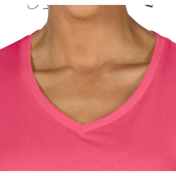 Gildan® Heavy Cotton™ 100% Cotton Ladies' V Neck Tee