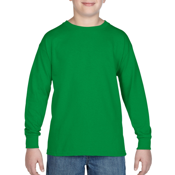 Gildan® Heavy Cotton™ 100% Cotton Youth Long Sleeve Tee