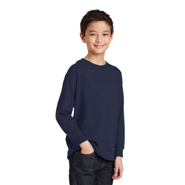 Gildan® Heavy Cotton™ 100% Cotton Youth Long Sleeve Tee