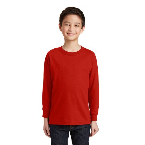 Gildan® Heavy Cotton™ 100% Cotton Youth Long Sleeve Tee