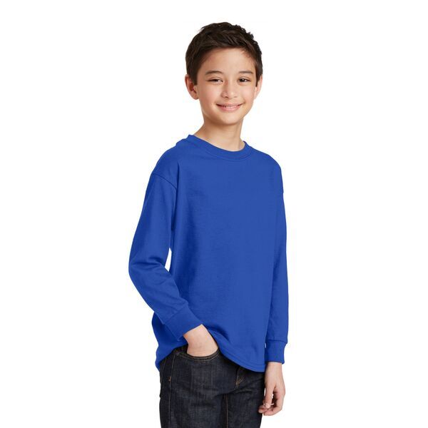 Gildan® Heavy Cotton™ 100% Cotton Youth Long Sleeve Tee