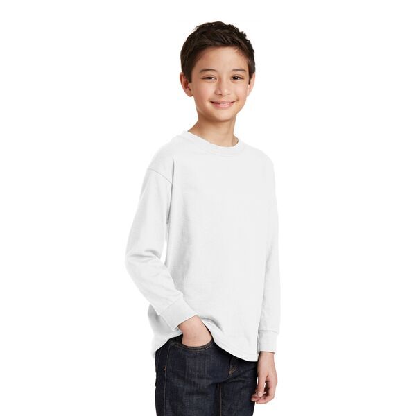 Gildan® Heavy Cotton™ 100% Cotton Youth Long Sleeve Tee