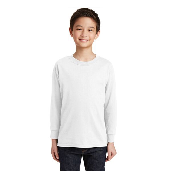 Gildan® Heavy Cotton™ 100% Cotton Youth Long Sleeve Tee