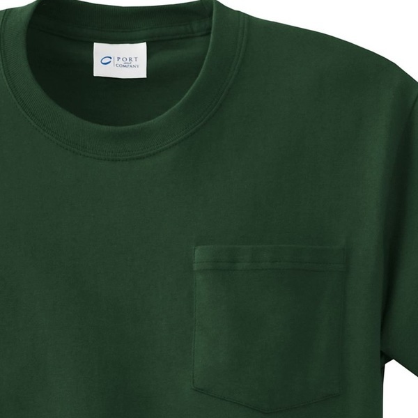 Port & Company® Essential Heavyweight 100% Cotton Men's Pocket Tee